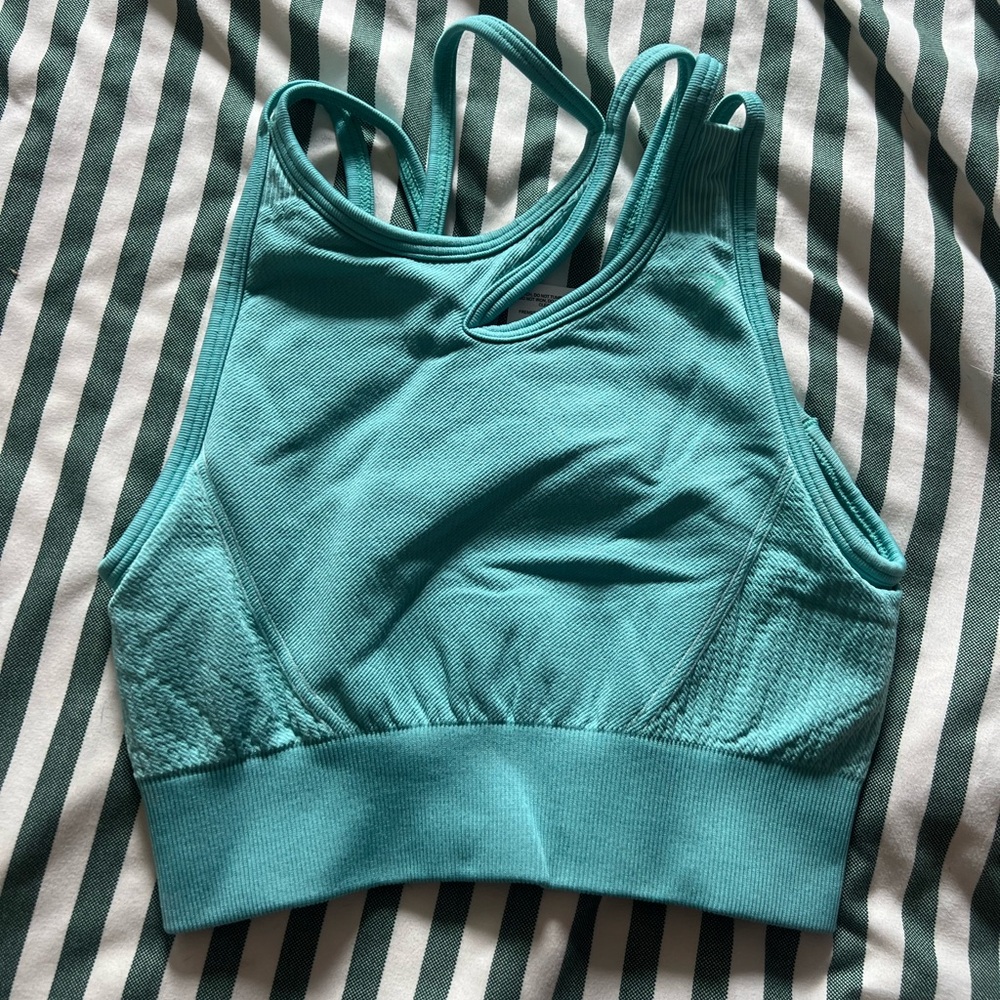 Gymshark Blue Racerback Sports Bra